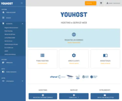 Youhost.eu(Soluzioni Hosting Torino) Screenshot