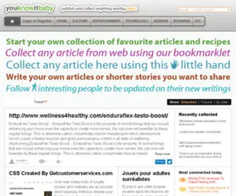 Youknowitbaby.com(Publish and collect anything worthy) Screenshot