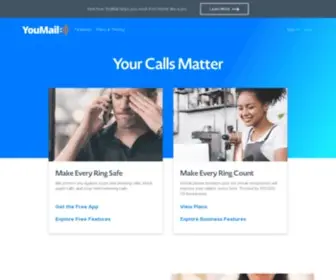 Youmail.com(Visual Voicemail with the Best Spam Blocking) Screenshot