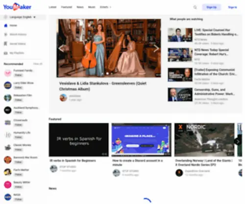 Youmaker.com(Watch & Create your own videos) Screenshot