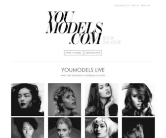 Youmodels.com(Model booking portal) Screenshot