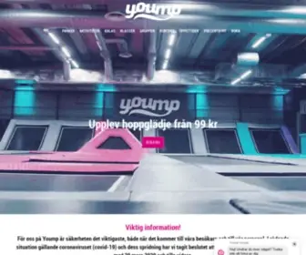 Yoump.se(Nordens ledande trampolinpark) Screenshot