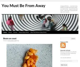 Youmustbefromaway.com(You Must Be From Away) Screenshot