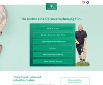 Youngandtravel.de(Reiseversicherung) Screenshot
