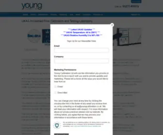 Youngcalibration.co.uk(UKAS Flow & Air Velocity Calibration Services) Screenshot