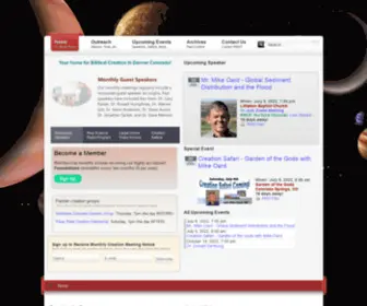 Youngearth.org(Rocky Mountain Creation Fellowship) Screenshot