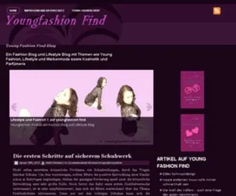 Youngfashionfind.com(Lifestyle Blog und Fashion Blog) Screenshot