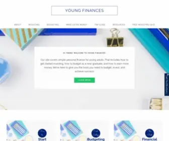 Youngfinances.com(Investing & Side Hustles for College Students) Screenshot