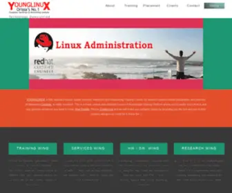 Younglinux.in(This is our development web site) Screenshot