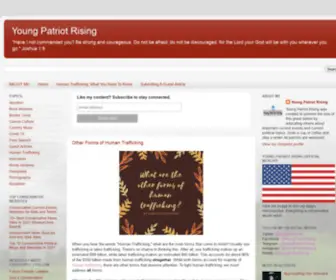 Youngpatriotrising.com(Youngpatriotrising) Screenshot