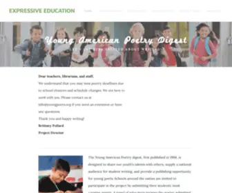 Youngpoets.com(EXPRESSIVE EDUCATION) Screenshot