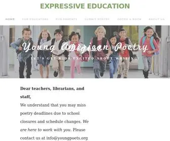 Youngpoets.org(EXPRESSIVE EDUCATION) Screenshot