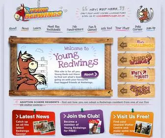 Youngredwings.co.uk(Horse Sanctuary) Screenshot