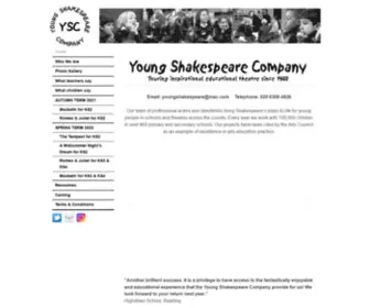 Youngshakespeare.org.uk(Youngshakespeare) Screenshot