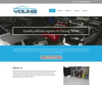 Youngsmashrepairs.com.au(Vehicle repairs) Screenshot