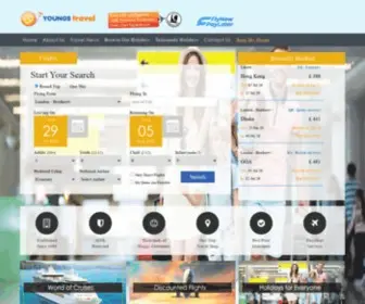 Youngstravelonline.com(Cheap Flights & Holidays Deals) Screenshot