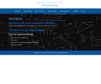 Youngsubyoon.com(Math) Screenshot