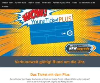 Youngticketplus.de(Verkehrsverbund Rhein) Screenshot