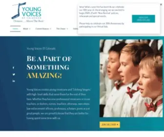 YoungVoices.org(Colorado's Premier Choir) Screenshot