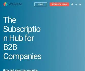 Younium.com(Better subscription management for modern B2B companies) Screenshot