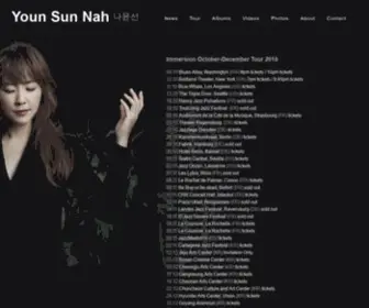 Younsunnah.com(Youn Sun Nah) Screenshot