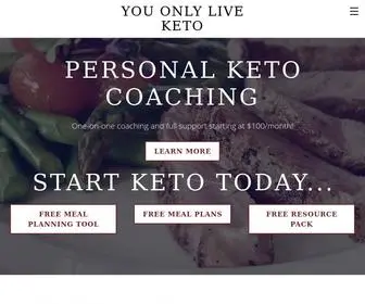 Youonyliveketo.ca(You Only Live Keto) Screenshot