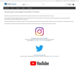 Youplusmedia.de(Social-Media-Sevices zum Bestpreis kaufen) Screenshot