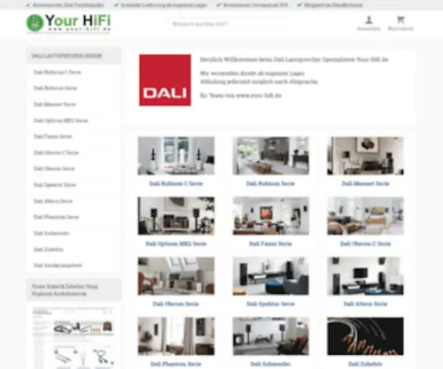 Your-Hifi.de(Dali Lautsprecher & NAD Hifi Elektronik Shop) Screenshot