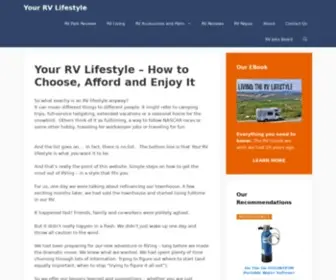 Your-RV-Lifestyle.com(Your RV Lifestyle) Screenshot