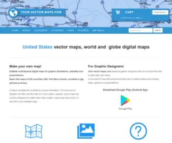 Your-Vector-Maps.com(Editable and printable world) Screenshot