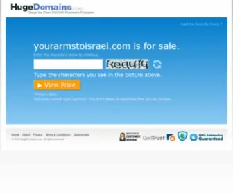 Yourarmstoisrael.com(Shop for over 300) Screenshot