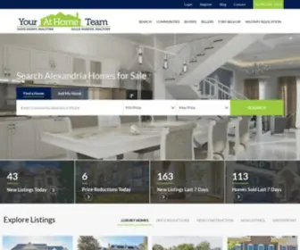 Yourathometeam.com(Alexandria VA Real Estate) Screenshot