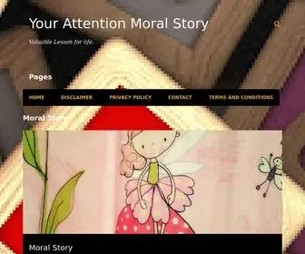 Yourattentionmoralstorylahriraomoralstory.com(Your Attention) Screenshot