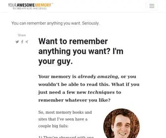 Yourawesomememory.com(I'm your guy) Screenshot