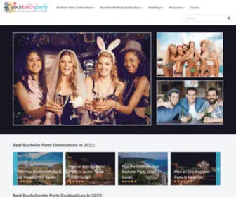 Yourbachparty.com(Plan an Epic Bachelor or Bachelorette Party in 2024) Screenshot