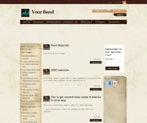 Yourband.info(Your Band) Screenshot