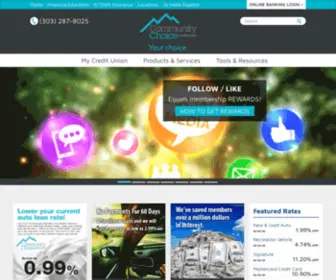 Yourbetterbankingchoice.com(Community Choice Credit Union) Screenshot