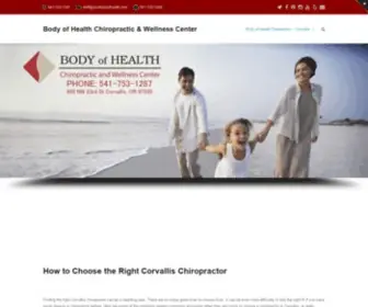 Yourbodyofhealth.com(Body of Health Chiropractic & Wellness Center) Screenshot