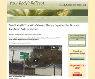 Yourbodysretreat.com(Your Body's ReTreat offers Massage Therapy) Screenshot