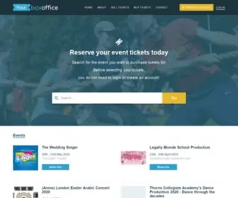 Yourboxoffice.co.uk(Buy Tickets) Screenshot