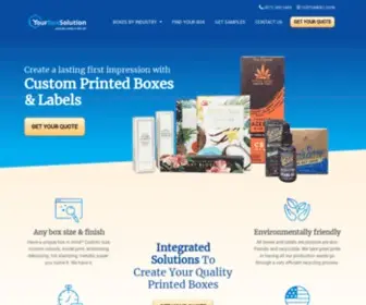 Yourboxsolution.com(Custom Printed Boxes & Labels) Screenshot