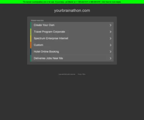 Yourbrainathon.com(LIVE Brain) Screenshot