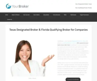 Yourbroker.info(Designated Broker For Companies Texas) Screenshot