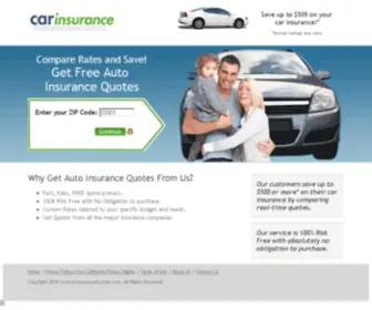 Yourcarinsurancequotes.com(Compare Auto Insurance Quotes and Save) Screenshot