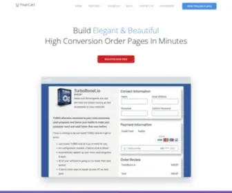 Yourcart.com(High conversion order form builder) Screenshot