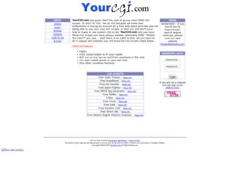 YourcGi.com(FREE Hosted CGI Scripts) Screenshot