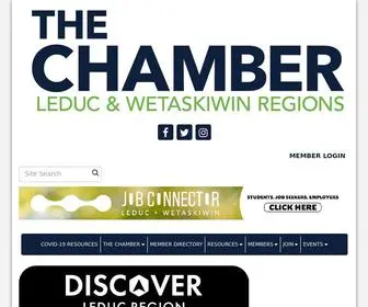 Yourchamber.ca(Leduc and Wetaskiwin Regional Chamber of Commerce) Screenshot