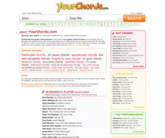 Yourchords.com(Guitar Chords Archive) Screenshot