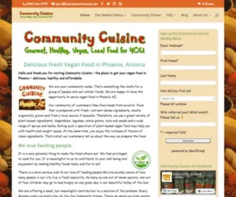 Yourcommunitycook.com(Vegan Food in Phoenix AZ Good For Everyone) Screenshot
