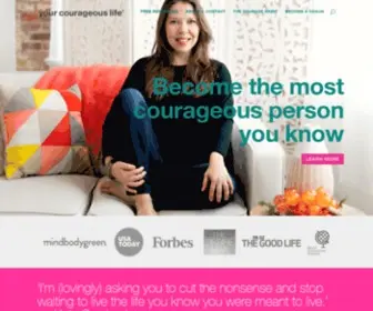 Yourcourageouslife.com(Kate Swoboda) Screenshot
